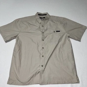 Harley Davidson Mens Embroidered Button Down Shirt Short Sleeve Pocket Sz L - Picture 1 of 7