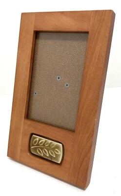 Burnes of Boston Rare Woods Picture Frame with Ceramic Tile 4x6" Smooth Finish - Image 1 of 4