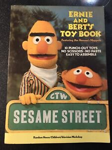 Ernie and Bert Toy Book 1977 Partially Used