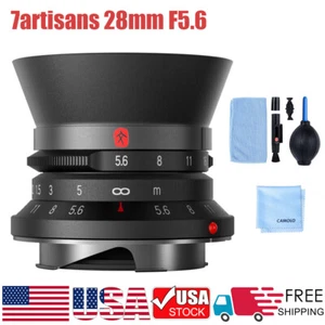 7artisans M 28mm F5.6 Wide Angle MF Full Frame Camera Lens For Leica M-mount - Picture 1 of 10