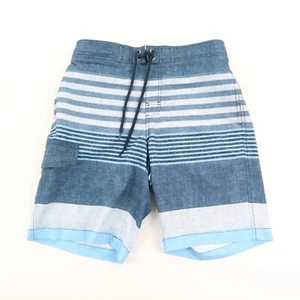 Sonoma 9" Swim Trunks Shorts Men's Small 30 Blue Striped Cargo Pocket Stretch - Picture 1 of 9