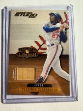 K146,395 - 2001 Studio Leather and Lumber #LL19 Vladimir Guerrero Bat