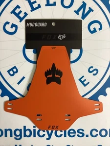 FOX Mud Guard Orange Fender Mtb mountain bike front mudguard - Picture 1 of 1
