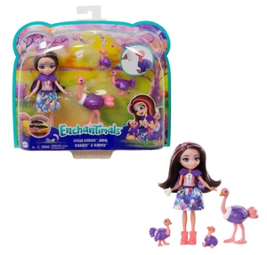 BRAND NEW ENCHANTIMALS 6 INCH DOLL OFELIA OSTRICH CHARACTER SET