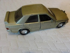 VINTAGE MATCHBOX SUPER KINGS 1985 MERCEDES BENZ 190E silver/gray car LOOSE - Picture 1 of 3