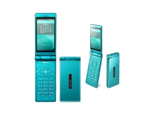 SHARP SH-06G AQUOS Android Mobile Flip Phone DOCOMO Unlocked BLUE GREEN NEW - Photo 1 sur 5