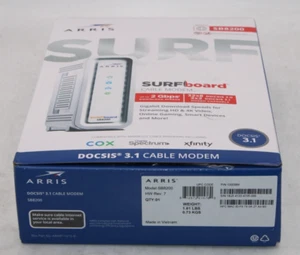 Cable módem ARRIS SB8200 v3 DOCSIS 3.1 2x1 Gbps puertos *CAJA ABIERTA* - Imagen 1 de 6