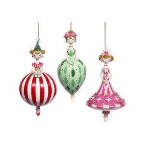 Mark Roberts 2021 Ornamento Festivo per Ragazze 7', Assortimento di 3 - Foto 1 di 1