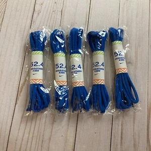 ️ Nike Marathon Kids 52,4 blaue Schnürsenkel - 5 PAAR SET - kostenloser Versand!!! - Bild 1 von 2