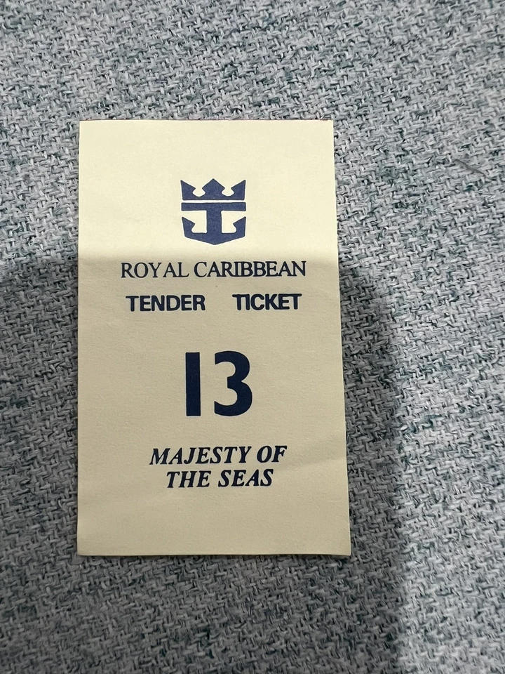 Royal Caribbean Tender Ticket- Lucky 13! - image 1 of 1