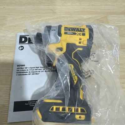 DEWALT DCF860 XR 20-Volt Max 1/4-in Herramienta de atornillador de impacto inalámbrico sin escobillas solamente Foto 1 de 4