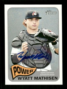 2014 Topps Heritage Real One Autograph RoA-WM Wyatt Mathisen West Virginia Powe - Picture 1 of 6