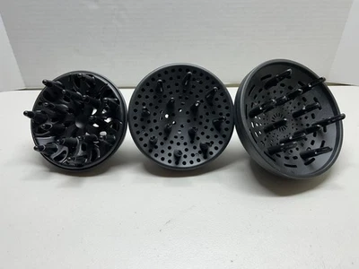 Universal Hair Dryer Diffuser Set of 3 Attachments for Curly & Wavy Hair - Image 1 of 3