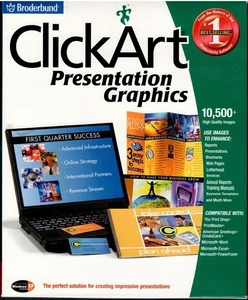 Broderbund Clickart Presentation Graphics Pc New Sealed Box 10,500 Images - Picture 1 of 2