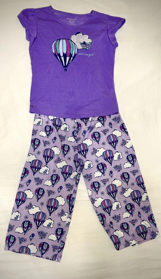 Pijama capri American Girl Hot Air Balloon Dream para niñas talla mediana 10/12 Foto 1 de 4