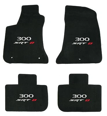 Juego de 4 alfombrillas Lloyd Mats VELOURTEX ébano Chrysler 300 SRT8 2011 a 2018 tracción trasera Foto 1 de 4