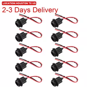 US Location 10Pcs T10 194 2825 Wiring Harness Socket Extension Fit for Pigtail - Picture 1 of 12