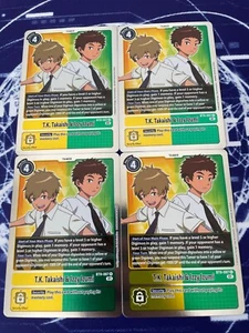 x4 T.K. Takaishi & Izzy Izumi BT9-087 R Playset Digimon TCG X Record - Picture 1 of 1