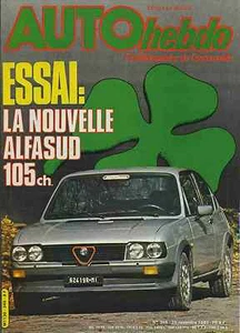 AUTO HEBDO n°345 25/11/1982 ALFASUD 1.5Ti QV RAC RALLY F2 JAPON - Imagen 1 de 1
