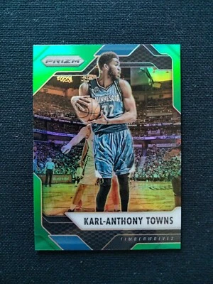 2016-17 Panini Prizm Green Prizm #262 Karl-Anthony Towns Minn Timberwolves🏀🇺🇸 - Image 1 of 2