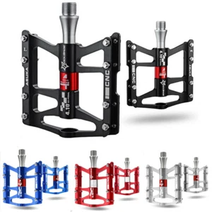 ROCKBROS Advanced 4 Bearings MTB Road Bike Pedals Platform Bicycle Flat Pedals - Picture 1 of 16