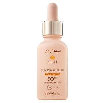 M. Asam SUN Drop Fluid LSF 50 – Pflegendes Sonnenschutzserum Fürs Gesicht, 50 ml - Bild 1 von 4