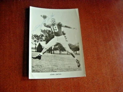 1960's Baltimore Colts Johnny Unitas Signed Autographed Photo JSA 5" by 7" - Image 1 of 3