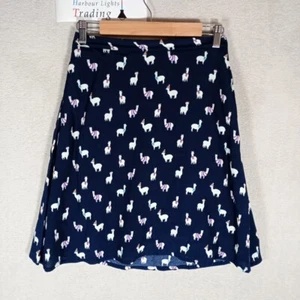 Gonna Cath Kidston lama donna UK S 10 eccentrica fuori produzione rara stampa nera - Foto 1 di 14