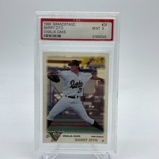 1999 Grandstand #26 Barry Zito Visalia Oaks PSA Mint 9 Graded Baseball Card