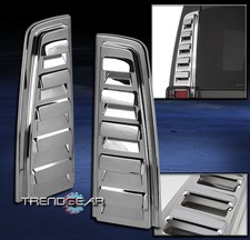 03-09 HUMMER H2 REAR UPPER TAIL LIGHT LAMP VENT COVER GUARD TRIM CHROME 06 07 08