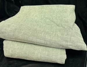 Pottery Barn Green textured drape Panels,2 - 50"x 96” Linen Blend, Lined, DD-5 - Picture 1 of 4