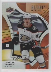 2021-22 Upper Deck Allure Rookies Sunrise Trevor Zegras #149 Rookie RC
