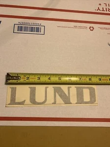 Lund Boat Decal Grey - Picture 1 of 3