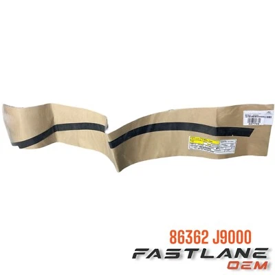 2018-2023 HYUNDAI KONA FR UPPER LH DOOR BLACK OUT TAPE FRAME NEW OEM 86362 J9000 - Image 1 of 4