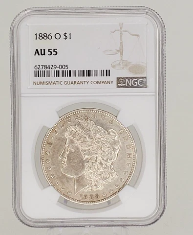 1886-O Morgan Dollar NGC AU55 Cover