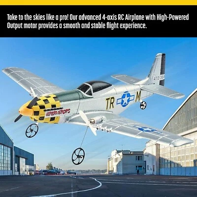 Top Race Remote Control Airplane | RC Plane 4 Channel Ready to Fly RC Planes for - Image 1 of 3