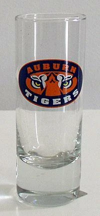 NEW AUBURN TIGERS TALL SHOT GLASS University Football Cover