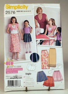 Pattern Girls Skirt Learn to Sew Size 7-14 Simplicity  2476 - Picture 1 of 2