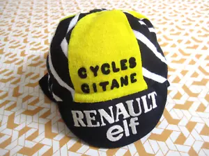 Casquette Cycliste Renault Elf Gitane acrylique 70'S Vintage vélo Cap retro - Imagen 1 de 6