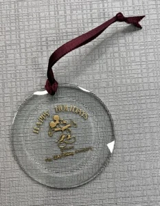 Walt Disney Co. Disney Mickey Glas rund Ornament Happy Holidays - Bild 1 von 2