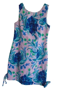 Lilly Pulitzer Mila Shift Dress Womens Size 00 Pink/ Blue Floral Tropics Prints - Picture 1 of 5