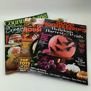 Good Housekeeping Fall LOT 3 Country Living Halloween Pumpkin Pie Thanksgiving - Picture 1 of 9