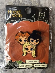 LOUNGEFLY HOCUS POCUS ENAMEL PIN - SANDERSON SISTERS SARAH WINIFRED & MARY - Picture 1 of 1