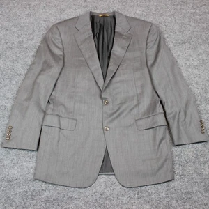 Traje Chaqueta Blazer Hickey Freeman 44S Gris Lana Italia Loro Piana Abrigo Deportivo - Imagen 1 de 19