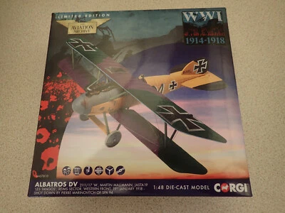 Corgi AA37810 1:48 Albatros DV Martin Mallman Les Tangos Western Front Untouched - Image 1 of 4