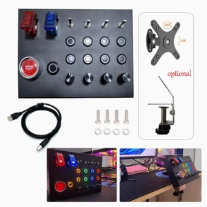 USB Simulates Racing Car Center button box For Thrustmaster Simdid Logitech G29 - Bild 1 von 11