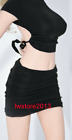 1:6 Black Pleated Skirt Dress For 12inch Female Phicen TBLeague Figure Body Doll