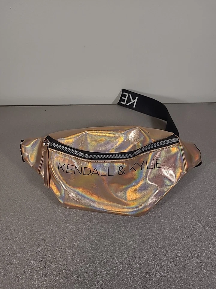 KENDALL & KYLIE-Rose Gold Fanny Pack/Pouch/Waist Iridescent  - Image 1 of 4