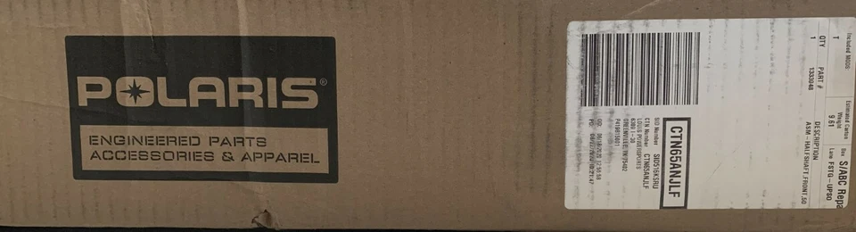 Genuine Polaris Part 2015-2021 RZR 900, ASM Halfshaft Front 50, 1333948, New - Image 1 of 1