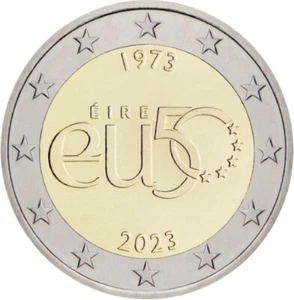 Irlanda 2023 2 € euros conmemorativos  50 Av. Adhesión UE - Picture 1 of 1